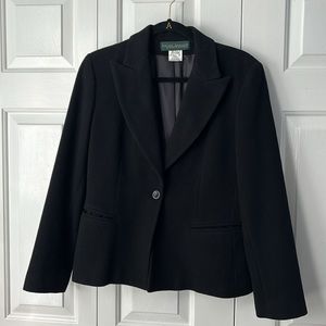 Harve Benard Wool/cashmere blazer. Size 10. Black. Like new! Excellent condition